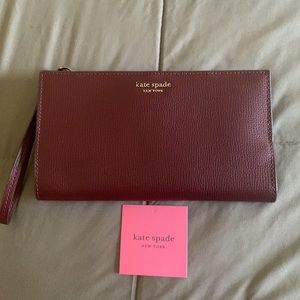 Brand New kate spade cherry wood wristlet, wallet